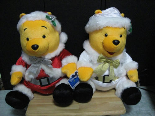 クリスマスプーさん紅＆白
