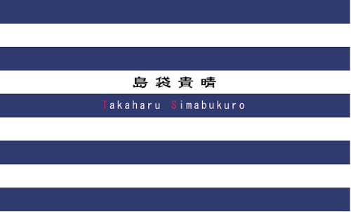 【かっこいい名刺】ストライプをカッコよくしている名刺