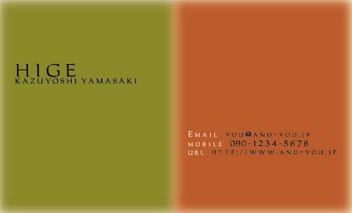 【かっこいい名刺】モダンなカッコよさがいい名刺