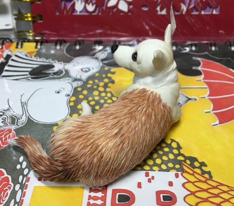 リアルクレイ コーギー犬 製作中 コネってるし つくってるし