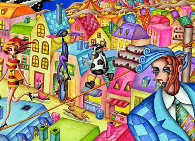 POP Illustration, Images and Pictures - 「The electric wire world」