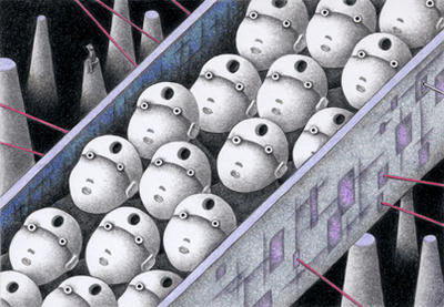 Science fiction Illustration, Images and Pictures - 「Belt conveyer」