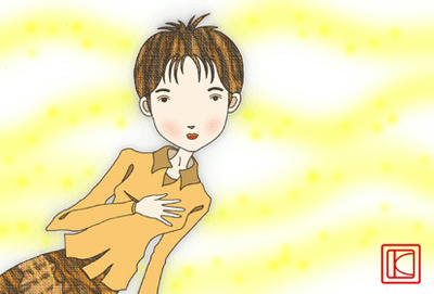Cute girl Illustration “Society in the future”, Images and Pictures - 「Throbbing mind」