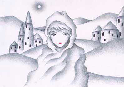 Cute girl Illustration, Images and Pictures - 「Resident in the white world」