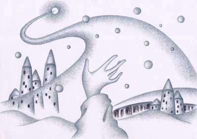 Make-believe story - The white world.18 「At the end」