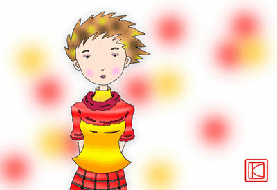 Cute girl Illustration, Images and Pictures - 「At the first love」