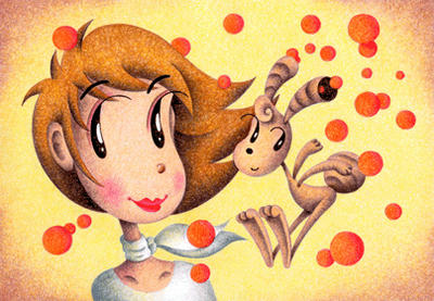 Lovely fairy Illustration, Images and Pictures - 「Fairy rabbit's soap bubbles」