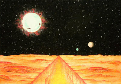 COSMOS “Space and Planet” Illustration, Images and Pictures - 「Scorching planet」