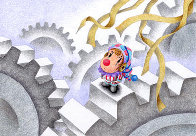 Romantic pierrot Illustration, Images and Pictures - 「When the pierrot is born」