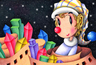 Romantic pierrot Illustration, Images and Pictures - 「City of block」