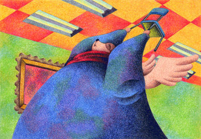 Fairy tale Illustration “Angel Dog”, Images and Pictures - 「Momentary anger」