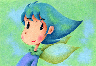 Cute angel Illustration, Images and Pictures - 「Leaf angel」