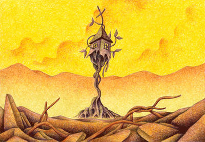 Future`s history Illustration, Images and Pictures - 「Town in ruins」