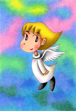 Cute angel Illustration, Images and Pictures - 「Stroll in the air」