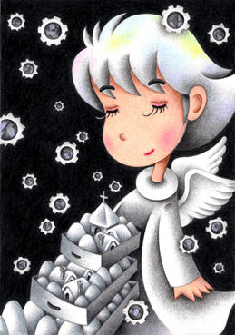 Cute angel Illustration, Images and Pictures - 「Snow angel」