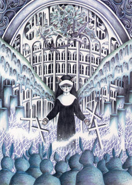 Imagination Illustration, Images and Pictures - 「Cat angel in church」