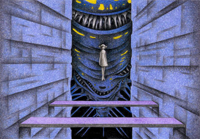 Science fiction Illustration, Images and Pictures - 「Visitor of different dimension」