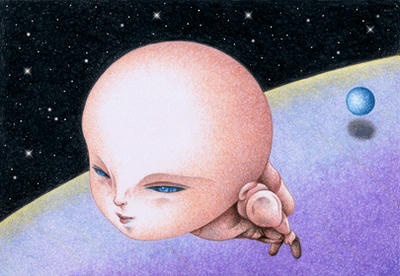 Science fiction Illustration, Images and Pictures - 「Evolution of mankind」