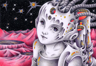 Science fiction Illustration, Images and Pictures - 「Soldier in Mercury」