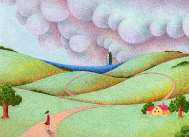 Fantasy Illustration, Images and Pictures - 「Rural scene」