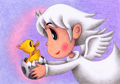 Cute angel Illustration, Images and Pictures - 「Birthday」