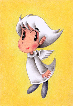 Cute angel Illustration, Images and Pictures - 「I want to fly」