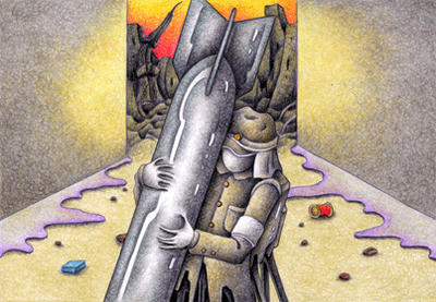 Science fiction Illustration, Images and Pictures - 「Self-destruction soldier」