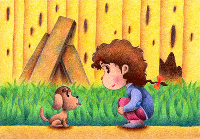 Lovely fairy Illustration, Images and Pictures - 「Outstaring game」