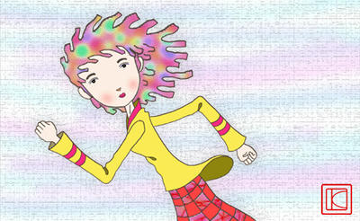 Cute girl Illustration, Images and Pictures - 「It runs one's best」