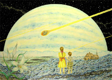 COSMOS “Space and Planet” Illustration, Images and Pictures - 「Shooting star」