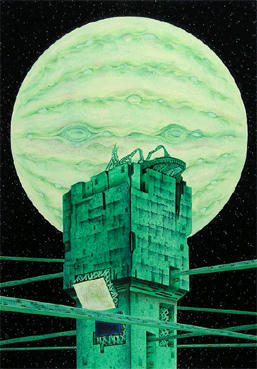 COSMOS “Space and Planet” Illustration, Images and Pictures - 「Fortress in satellite」