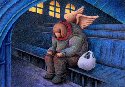 Fairy tale Illustration “Angel Dog” Illustration, Images and Pictures - 「Chapel」