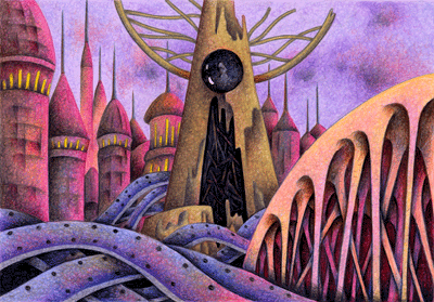 Fairy tale Illustration “Snow Cat” Illustration, Images and Pictures - 「Monument of rotted iron」