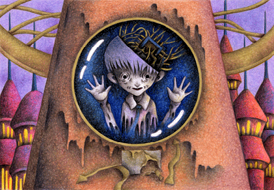 Fairy tale Illustration “Snow Cat” Illustration, Images and Pictures - 「Resident in iron tower」