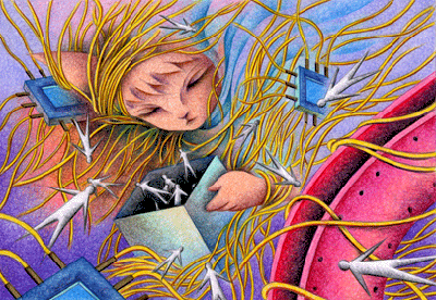 Fairy tale Illustration “Snow Cat” Illustration, Images and Pictures - 「Doll of snow」