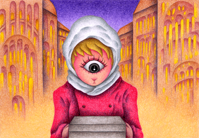 Fairy tale Illustration “Snow Cat” Illustration, Images and Pictures - 「Erroneous information」