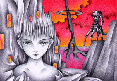 Science fiction Illustration, Images and Pictures - 「Guard in the different world」