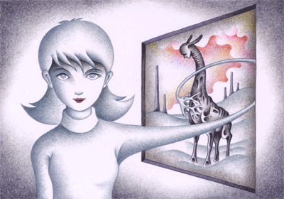 Science fiction Illustration, Images and Pictures - 「Hybrid girl」