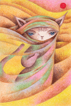 Fantasy Illustration, Images and Pictures - 「Gypsy cat」