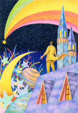 Fantasy Illustration, Images and Pictures - 「Shooting star」