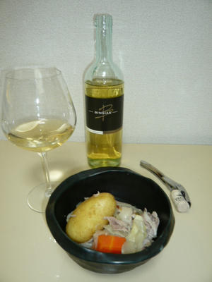 白いに肉じゃが