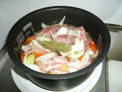 炊飯器にセット