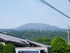 ホテルからの山
