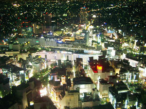 池袋駅周辺の夜景