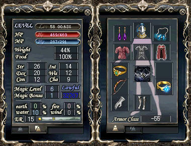 現在のステータス