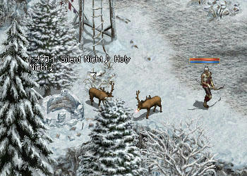 「きよしこの夜」を歌うトナカイ