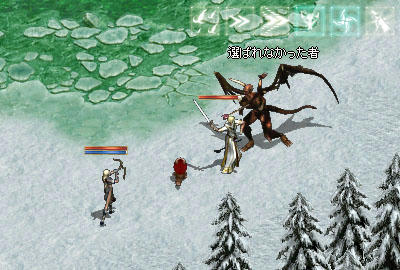 敵に飛び掛る勇敢なノロっち！