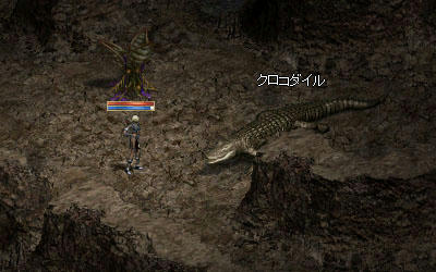 蟻穴にクロコダイル出現！！