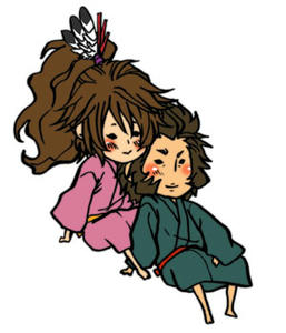 縁側でのんびり