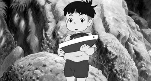 崖の上のポニョ|モノクロのアニメ 崖の上のポニョ|モノクロのアニメ